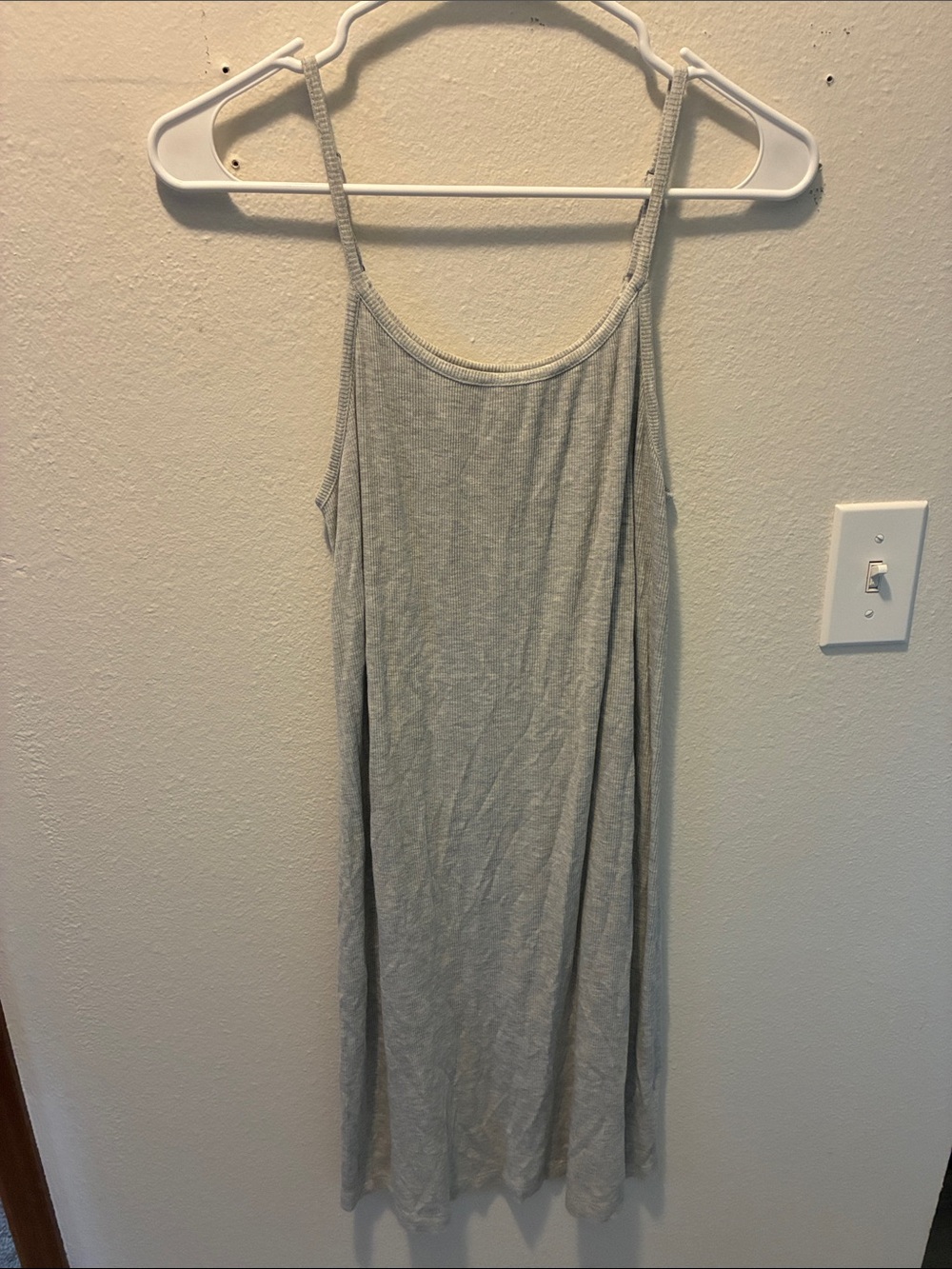 dip Light Gray Midi Slip Dress